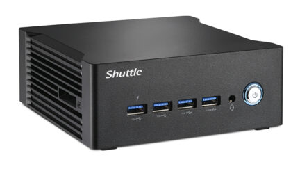 Shuttle NT10H Series Mini PC with Intel Core Ultra, Arc GPU, AI Boost NPU, Quad 4K Display, and Barebone Option