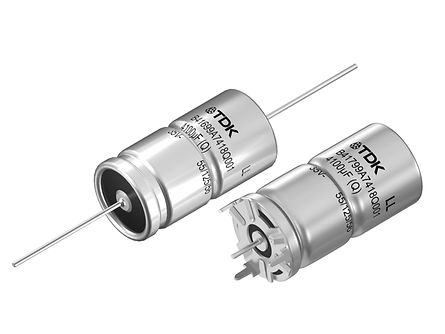 The B41699 features an axial-lead design (left), while the B41799 features a solder star design (right)
