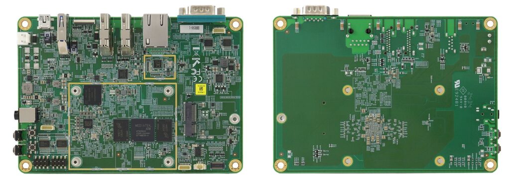 IBASE IBR500 3.5-inch SBC front and back