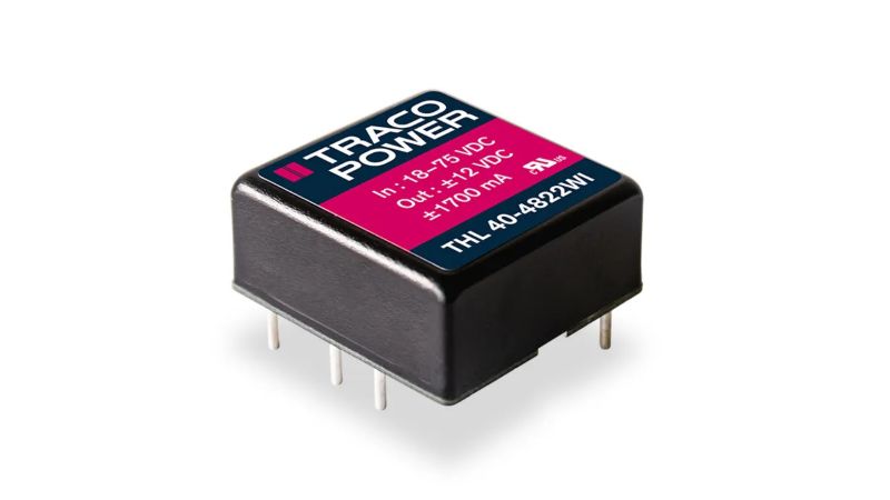 Traco Power has focused the design of its new THL 40WI series of 40 W DC/DC converters on cost efficiency and quality