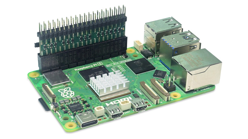bPiShift is a snap-on, open-source 28-pin bidirectional logic level shifter for Raspberry Pi, with 3.3V to 5V interfac without extra wiring