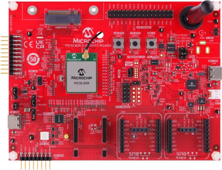 Evaluation and prototyping for the PIC32-BZ6 can be done with the PIC32-BZ6 Curiosity Board development platform
