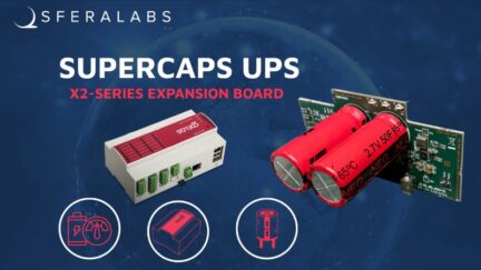 Sfera Labs Releases Supercapacitor UPS Expansion Board for Raspberry Pi Server