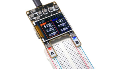 ProtoV MINI – A 100W USB-C Powered Adjustable Breadboard Power Supply With LCD