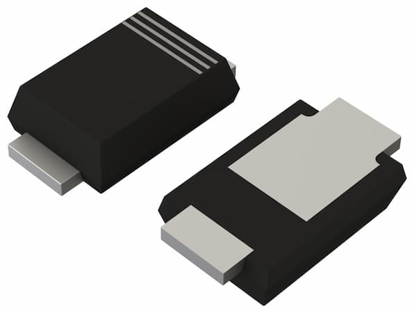 Rohm’s RBE01VYM6AFH SBD is housed in a 2.5 mm x 1.4 mm x 0.6 mm flat-lead SOD-323HE package