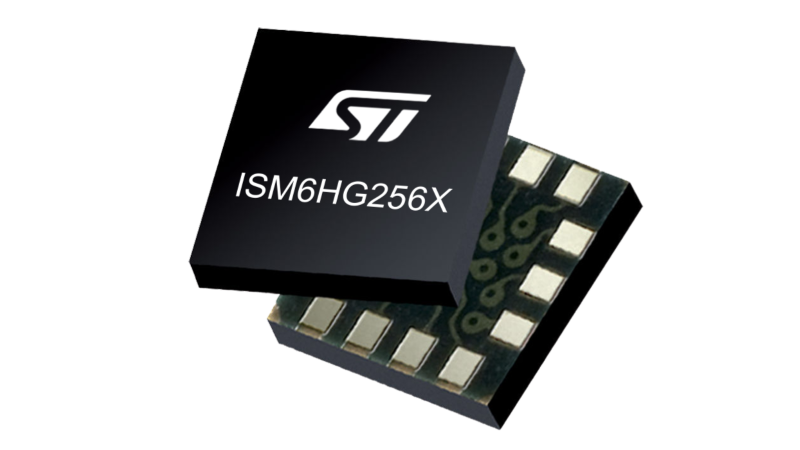 The ISM6HG256X is a compact “three-in-one” motion sensor in a surface-mount 2.5 mm x 3 mm package