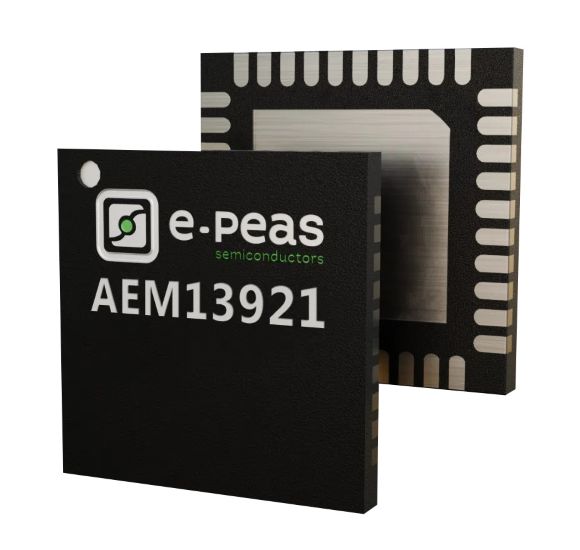 E-peas’ AEM13921 PMIC features simultaneous, dual-source energy harvesting