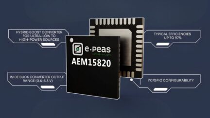 E-Peas Introduces Energy-Harvesting PMIC for Indoor and Outdoor Environments