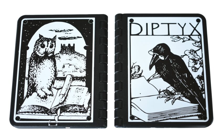Diptyx ESP32-S3 E-Reader front and back side