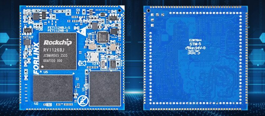 FET1126Bx-S Industrial SoM Front and Back