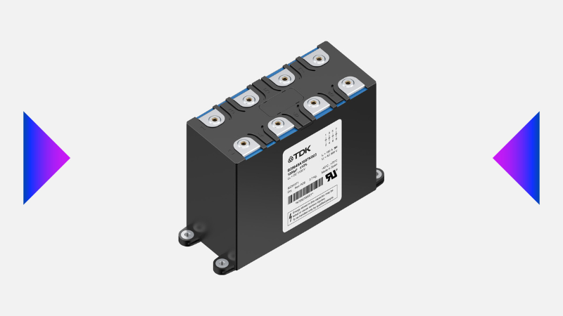 TDK's ModCap UHP (B25648A) series of DC link capacitors supports high-temperature operation up to 105°C