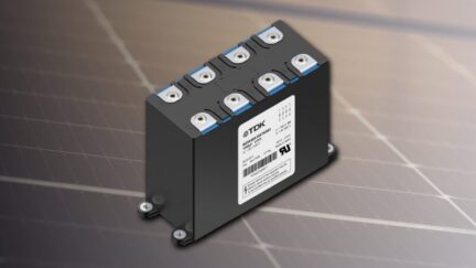 TDK’s High-Current DC-Link Capacitors Operate at 105 °C Without Derating