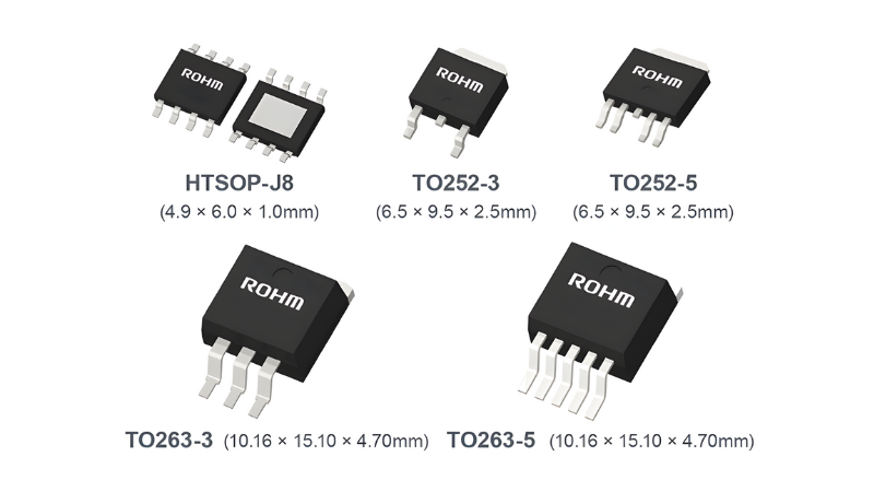 BD9xxN5 series of LDO regulator ICs with an output current capability of 500 mA