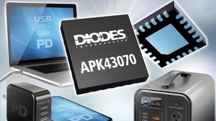 Diodes Integrates Sync-Buck Controller With Type-C PD3.1 Source Controller