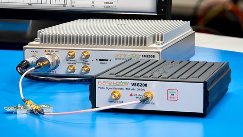 The VSG200 addresses general purpose RF test and measurement as well as signal generation