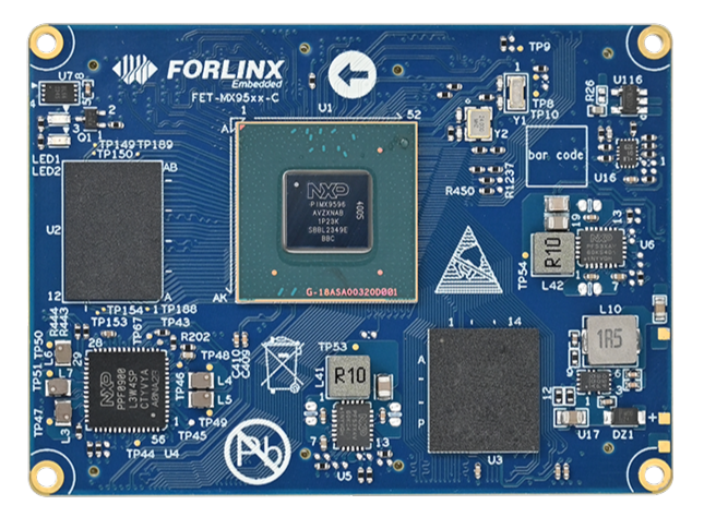 Forlinx NXP i.MX95 SoM with AI and 10GbE.
