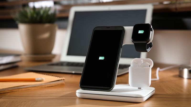NFC WLC enables small battery-powered devices, such as earbuds and smart watches, to be charged wirelessly