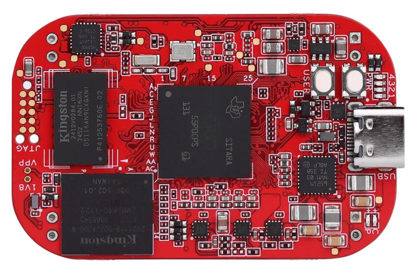 PocketBeagle 2 Industrial SBC Front Side
