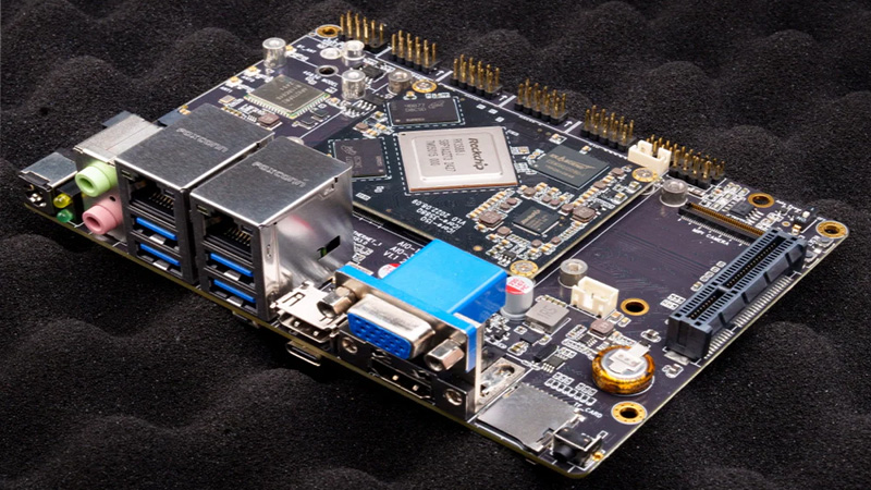 RK3588 AI ARM motherboard with 8K, 6 TOPS, PCIe