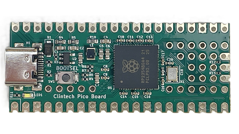 Clintech Pico Packs 48 GPIOs in Raspberry Pi RP2354B Board ...
