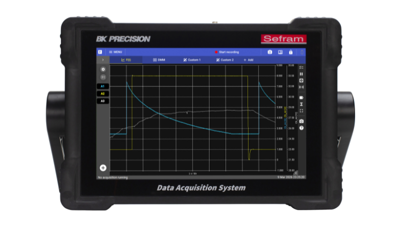 B&K Precision’s DAS1820 portable data acquisition recorder