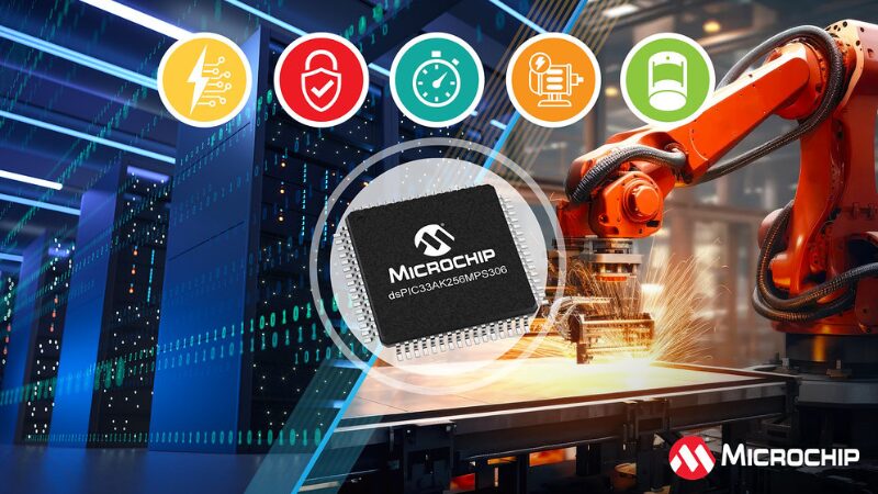 Microchip has expanded its dsPIC33A DSC family with the dsPIC33AK256MPS306
