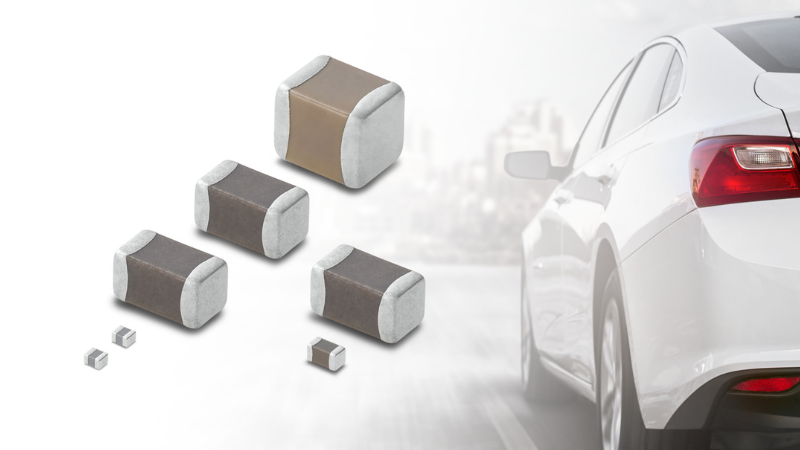 Murata has launched seven new AEC-Q200-qualified MLCCs for automotive applications