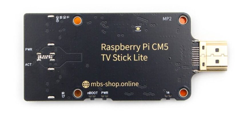 Raspberry Pi CM5 TV Stick Lite Bottom Side