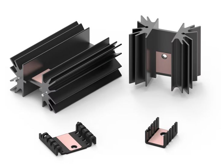 The WE-HTOI heat sinks for THT-TO packages come pre-coated with thermal interface material
