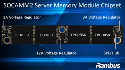Rambus Addresses AI Data Center Power Constraints With SOCAMM2 Chipset