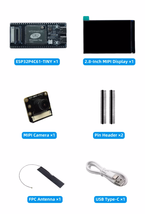 ESP32P4C61-TINY Package Content