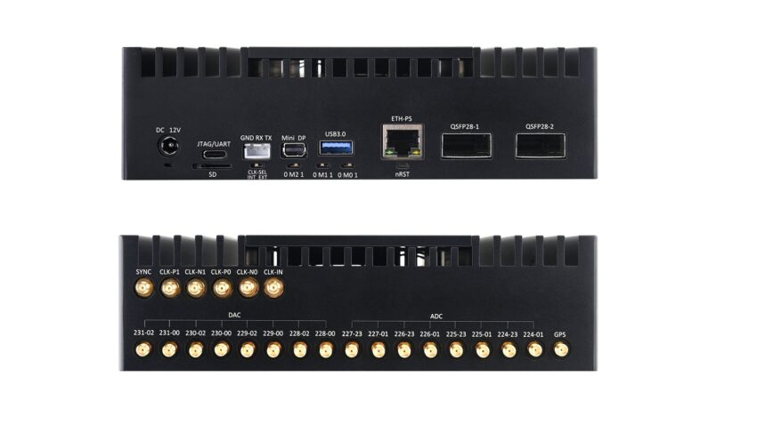 Metal enclosure and ports