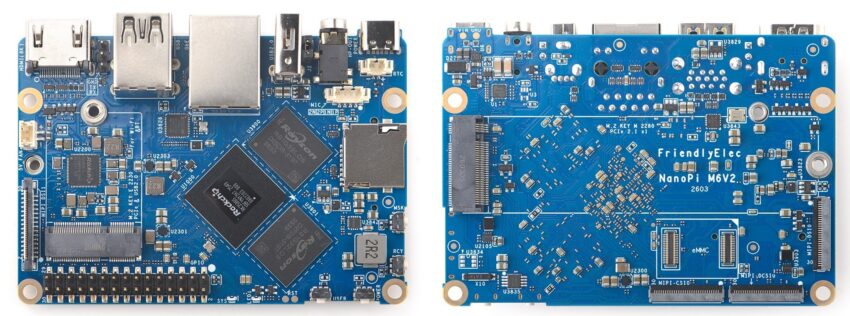 NanoPi M6V2 Top and Bottom Side
