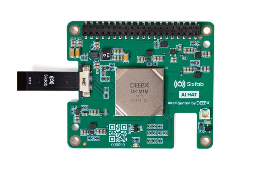 Sixfab AI HAT+ for Raspberry Pi 5 Front Side