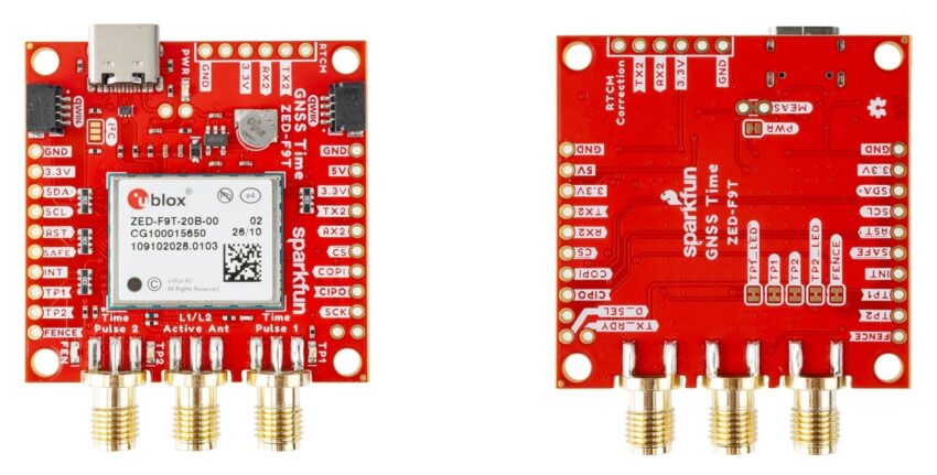 SparkFun GNSS Timing Breakout Top and Bottom