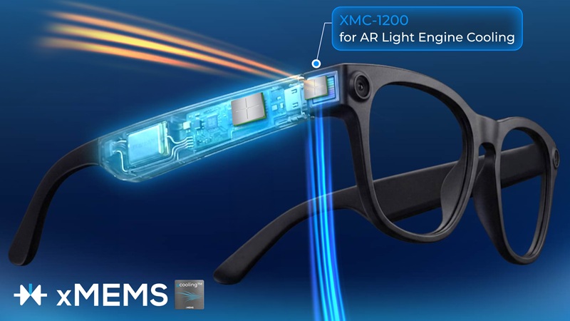xMEMS’ Solid-State Micro Fan Tackles Smart Glasses Thermal Limits