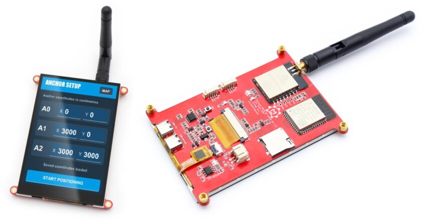 MaTouch ESP32-S3 MaUWB Top and Bottom Side