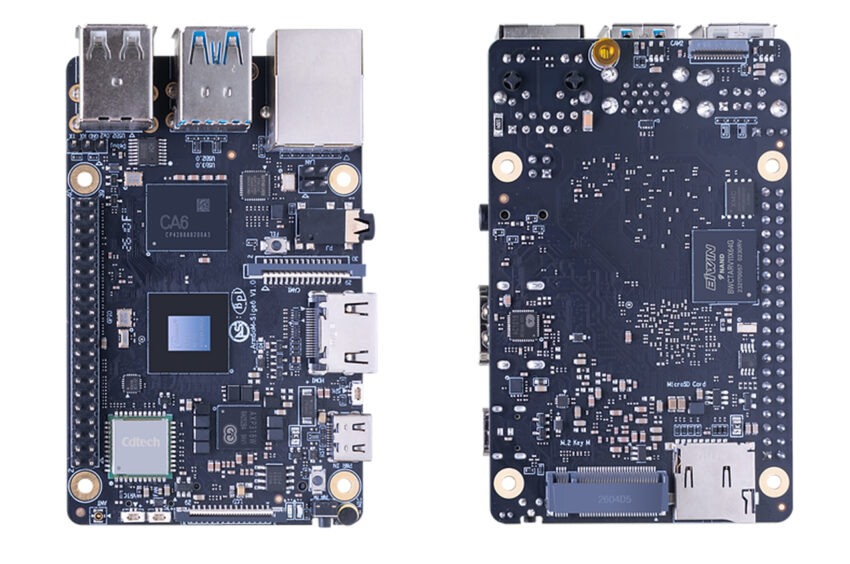 ArmSoM Sige6 Allwinner A733 SBC front and back