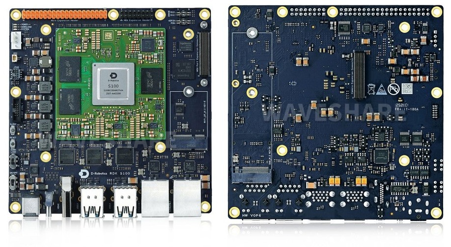 RDK S100P development kit front and back