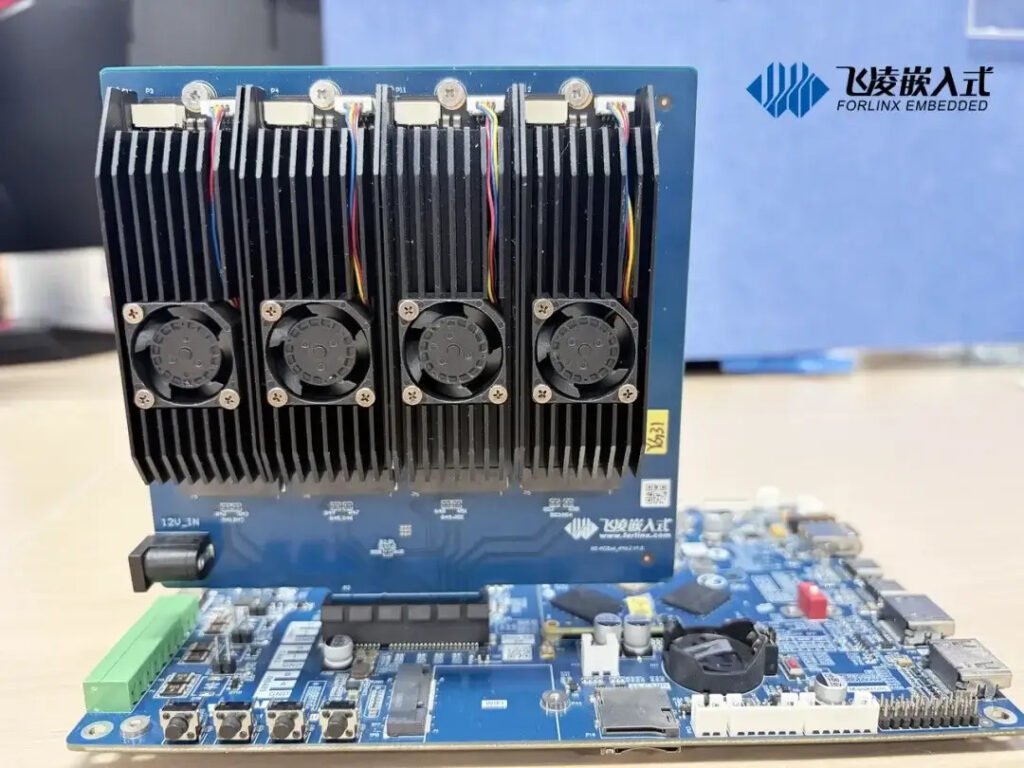 OK3588-C + 4x RK1828 PCIe Cascading