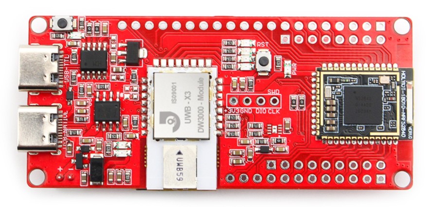 nRF52840 UWB DW3000 top side
