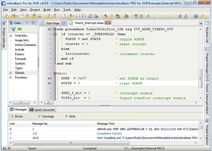 Microcontroller Software - Electronics Lab